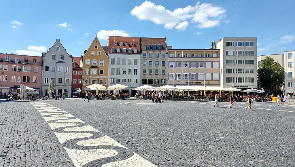 6.den - Německo - Langenneufnach - Radersdorf, město Augsburg